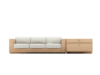 Image showing Sofa over white background