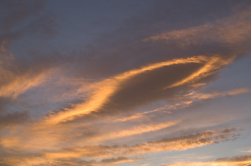 Image showing red cloud