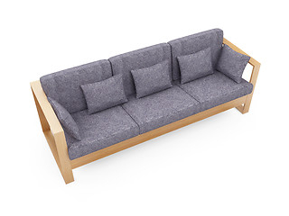 Image showing Sofa over white background