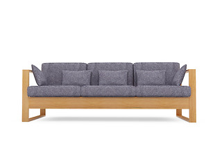 Image showing Sofa over white background