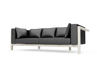 Image showing Sofa over white background