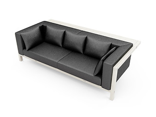 Image showing Sofa over white background