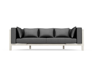 Image showing Sofa over white background