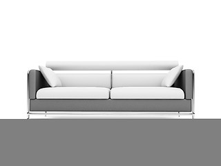 Image showing Sofa over white background