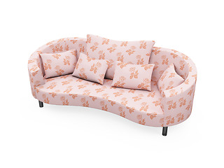 Image showing Sofa over white background