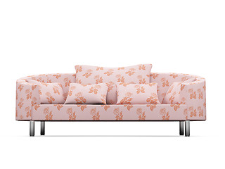 Image showing Sofa over white background