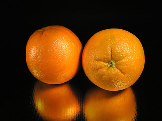 Image showing Orange reflections