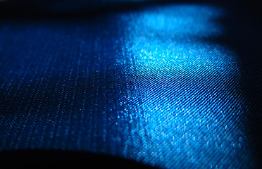 Image showing blue silk