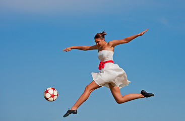 Image showing Soccer Beauty