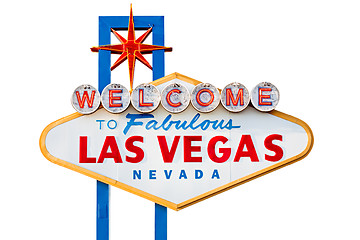 Image showing las vegas sign isolated on white