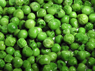 Image showing green peas