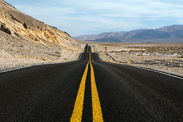 Image showing desert mountain road