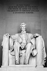 Image showing Abraham Lincoln Memorial Washington DC