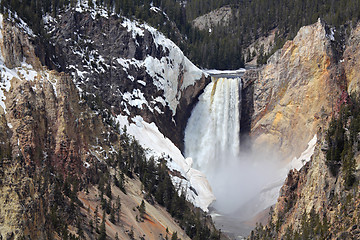 Image showing yellowstone national park - lower falls