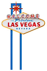 Image showing las vegas sign isolated on white