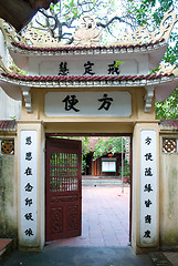 Image showing Temple entrance in Hanoi