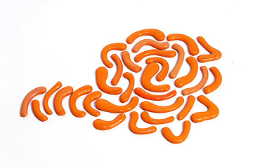 Image showing Orange pebbles