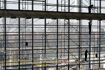 Image showing Scaffolding preparation