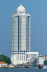 Image showing Bangkok architecture by the river