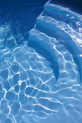 Image showing Swimming Pool Steps Abstract