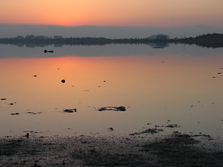 Image showing Colored waters. Larnaca. Cyprus