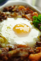 Image showing Corned Beef Hash With Egg