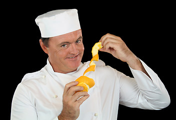 Image showing Peeled Orange Chef