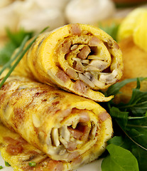 Image showing Rolled Omelette