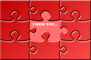 Image showing I Miss You