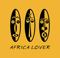 Image showing African Masks