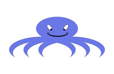 Image showing blue octopus