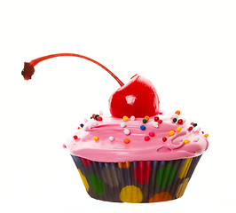 Image showing Big Cherry Cupcake