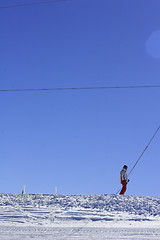 Image showing lone skier