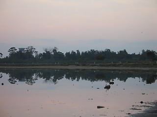 Image showing Dark morning. Larnaca. Cyprus