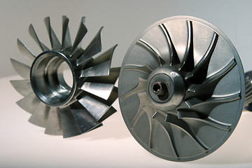 Image showing precision engineered turbines