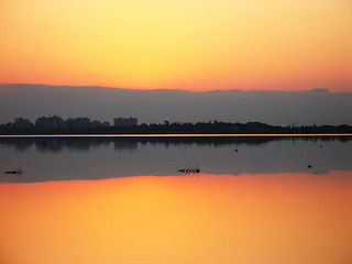 Image showing A miracle of the sun. Larnaca. Cyprus