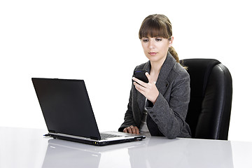 Image showing Bussiness woman working