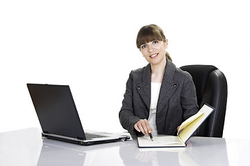 Image showing Bussiness woman working