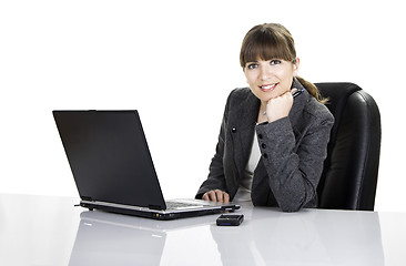 Image showing Bussiness woman working