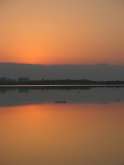 Image showing Before the sun comes up. Larnaca, Cyprus