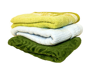 Image showing Green towels