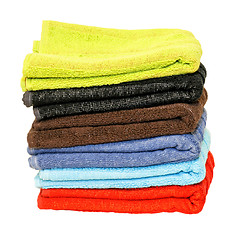 Image showing Towels stack