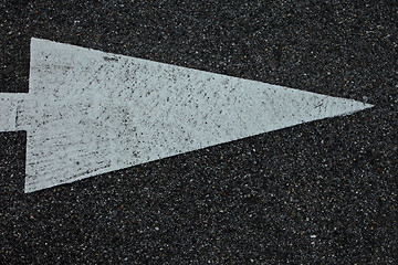 Image showing Arrow on Asphalt