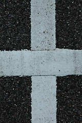 Image showing Sign on Asphalt