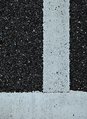 Image showing Line on  Asphalt