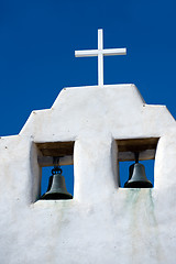 Image showing White bell tower
