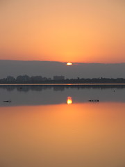 Image showing The sun comes up. Larnaca. Cyprus