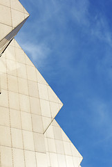 Image showing detail of office building with blue sky