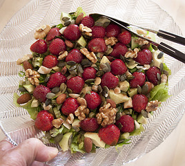 Image showing Bowl of salad