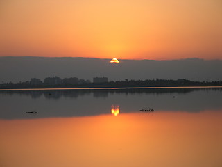 Image showing Here comes the sun. Larnaca. Cyprus